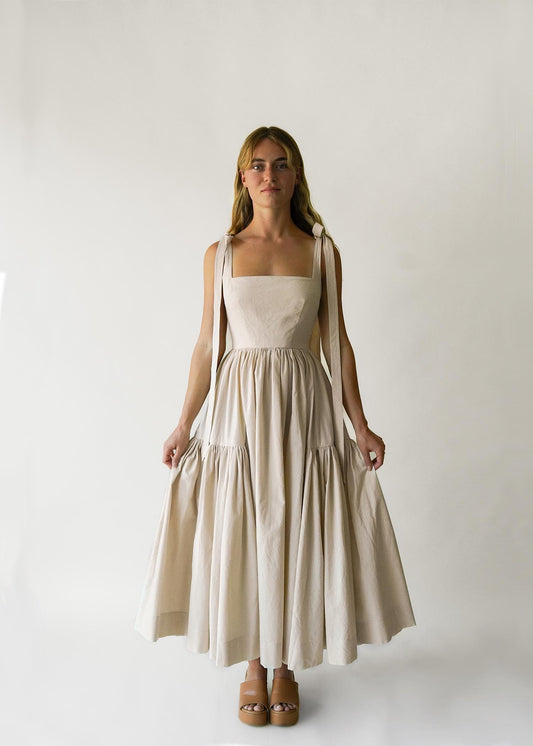 The Cozette Dress in Natural