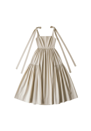 The Cozette Dress in Natural