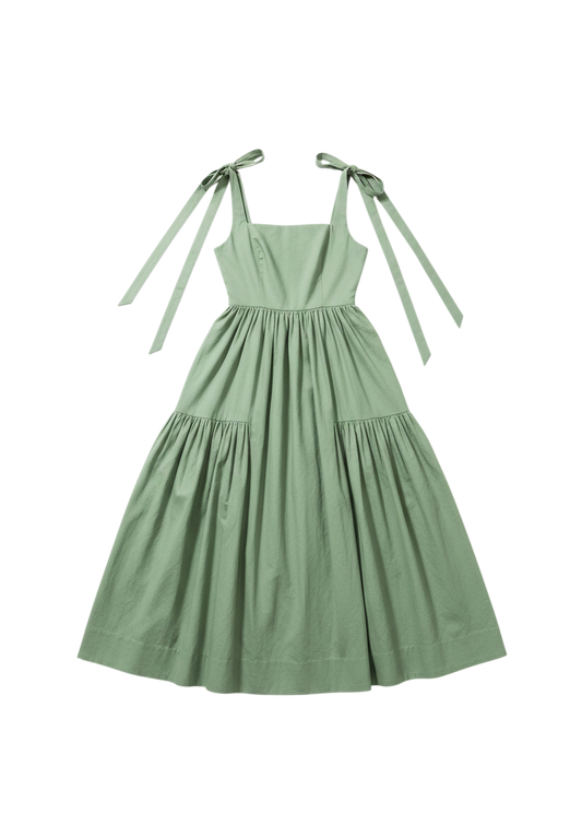 The Cozette Dress in Juniper