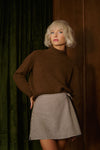 The Audrey Turtleneck Sweater in Mocha - PREORDER
