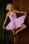The Millie Mini Dress in Purple - PRESALE