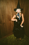The Millie Dress in Black Silk Velvet - PRESALE