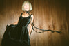 The Millie Dress in Black Silk Velvet - PRESALE