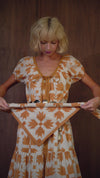 Maple Leaf Bandana in Orange - PRESALE
